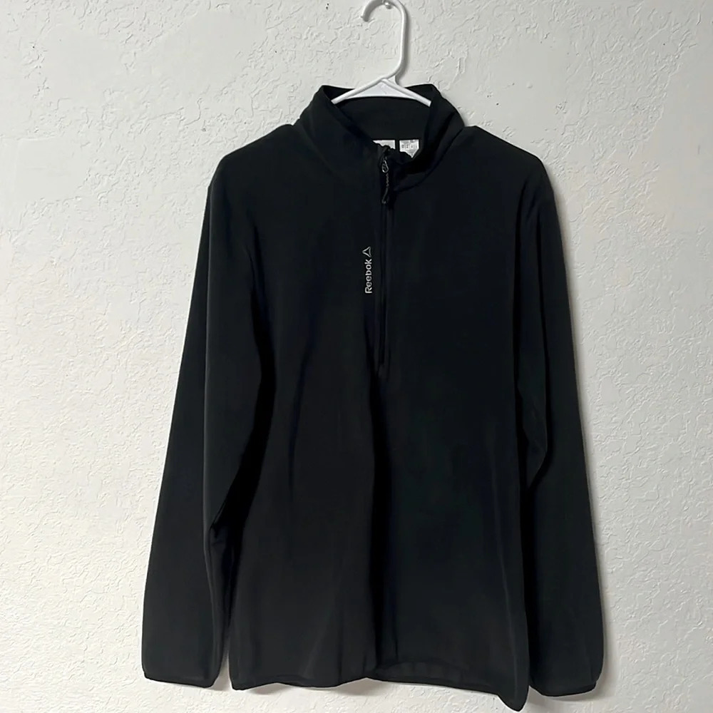 Men’s Reebok medium fleece half zip lightweight‎ camping hiking fall transition